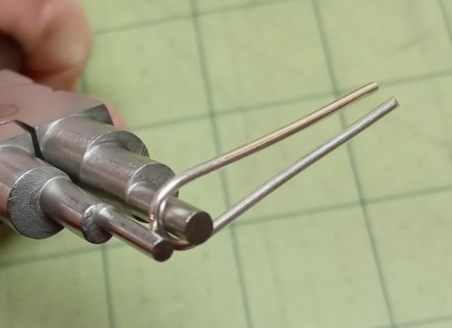Judy Larson's Cotter Pin Style Bail - , Findings & Components, Toggles & Clasps, Earwire & Headpin, Butane Torch, Soldering, Solder, Center the wire between 